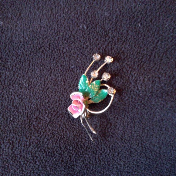 Jewelry - Vintage Aurora Borealis Flower Bouquet Brooch Pin Sparkle Celebrate